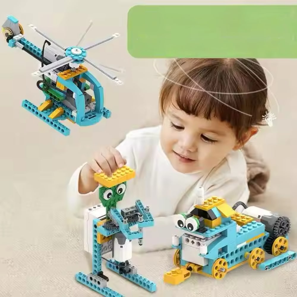 Robotički set za buduće inženjere 50 u 1 - Inteligentni DIY set blokova od 606 komada sa daljinskim upravljačem