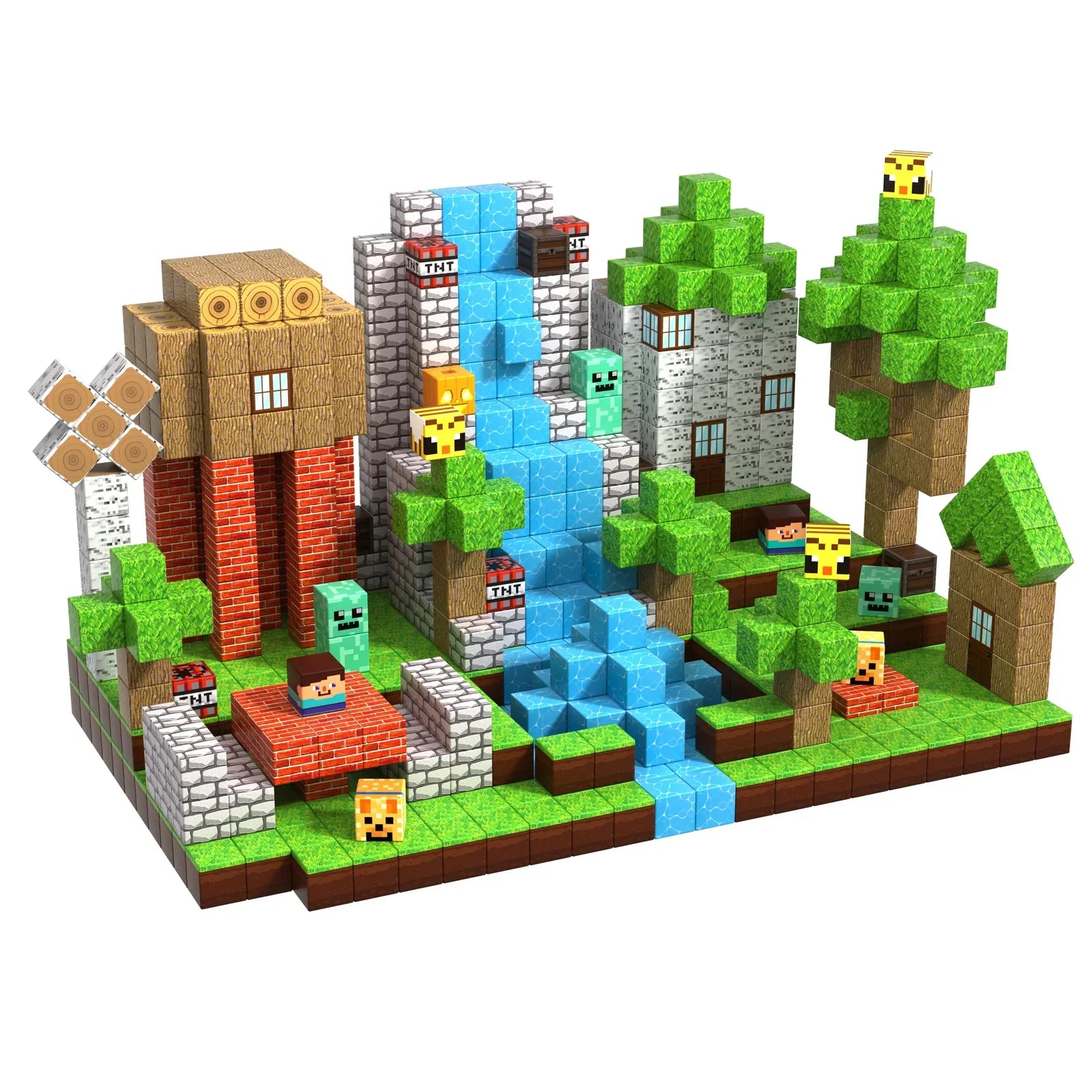 MAGNECRAFT Magnetic Blocks FOREST LIFE – 100 kom građevne magnetne kocke STEM za djecu 3+