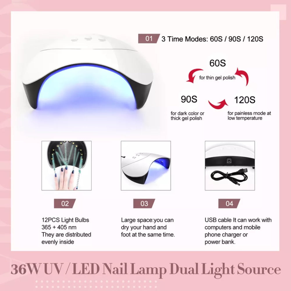 Set za manikuru s UV/LED lampom za nokte