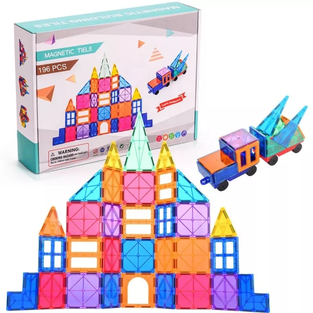 Kreativni set magnetnih kocki - 196 komada