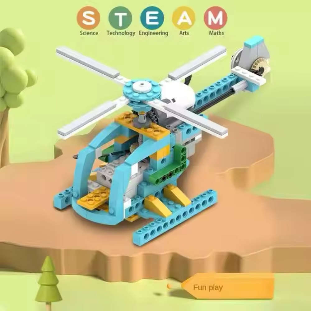 Robotički set za buduće inženjere 50 u 1 - Inteligentni DIY set blokova od 606 komada sa daljinskim upravljačem