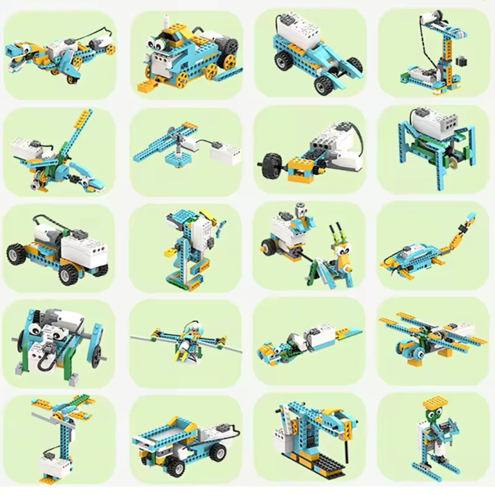 Robotički set za buduće inženjere 50 u 1 - Inteligentni DIY set blokova od 606 komada sa daljinskim upravljačem