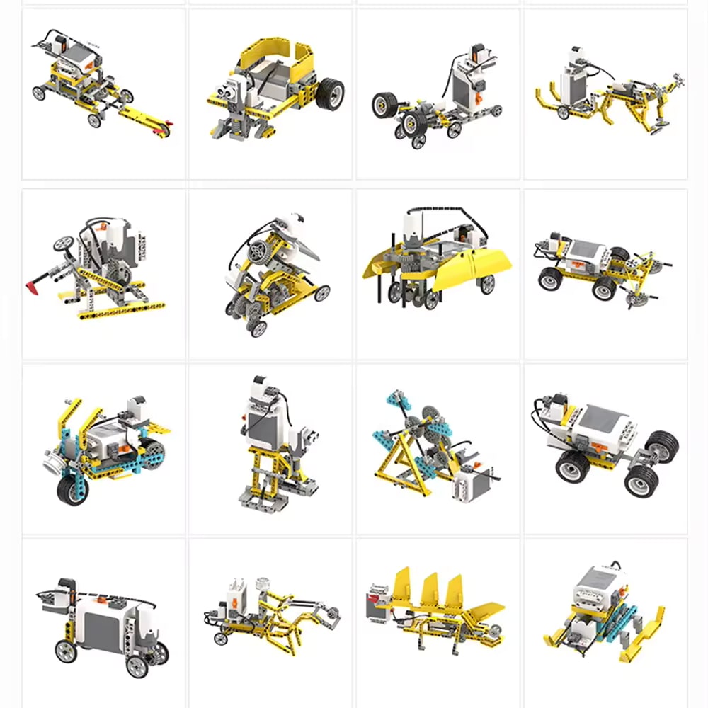 Robotički set za buduće inženjere 50 u 1 - Inteligentni DIY set blokova od 606 komada sa daljinskim upravljačem