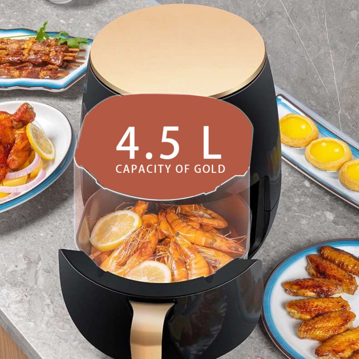 Friteza na vrući zrak kapaciteta 4.5L
