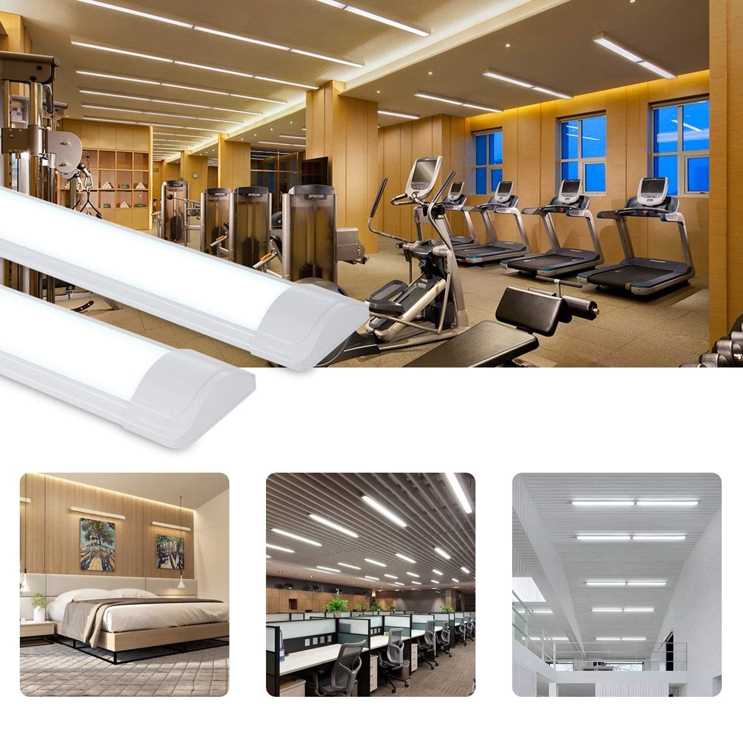 LED Stropna Svjetiljka TUBE 120W, 120 cm, 6500K - hladno bijela