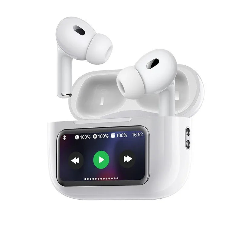 TouchPods S10 Pro ANC/ENC bežične Bluetooth slušalice, LCD zaslon na dodir, aktivno poništavanje buke, pametni AI prevoditelj